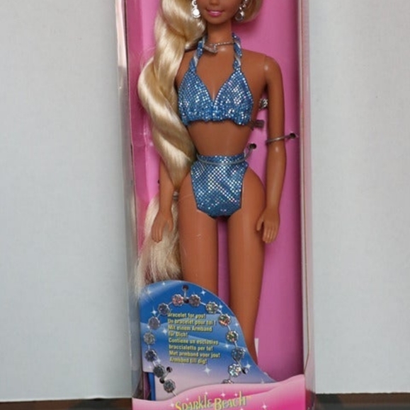 RARE European New International Sparkle Beach Barbie 1995 European - Picture 3 of 8